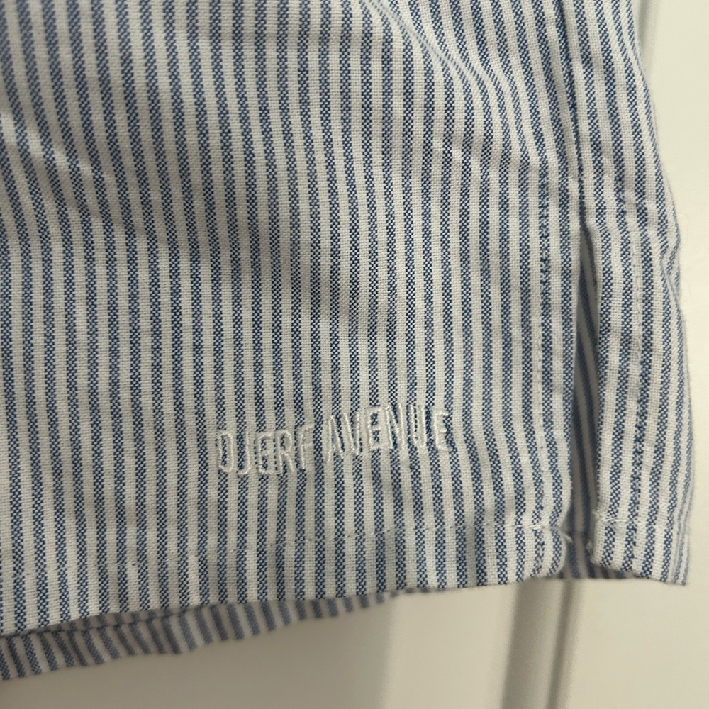 Djerf Avenue Breezy Shorts Blue Stripe - Picture 3 of 5